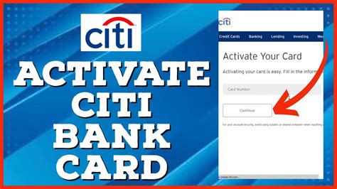 citi credit card activation online.